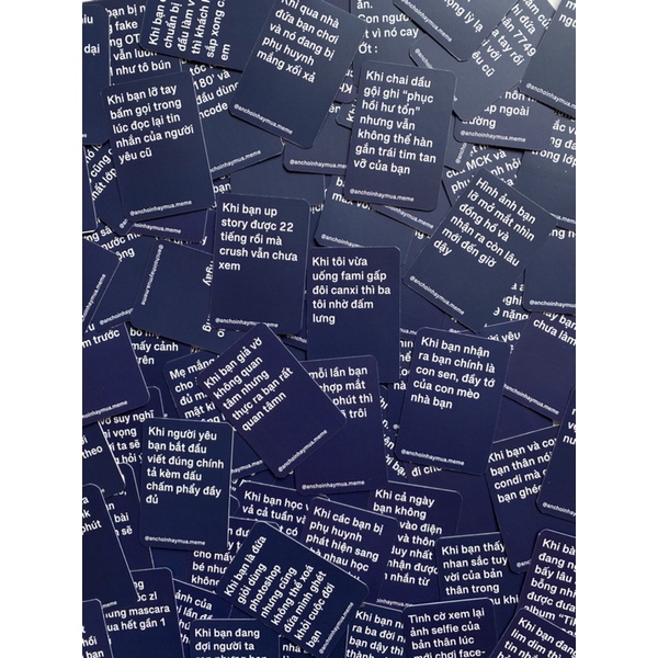 Bộ bài Meme 156 Lá |  What Do You Meme? phiên bản Tiếng Việt , Bộ bài Meme, Board Game Việt Hoá, Drinking Card Game