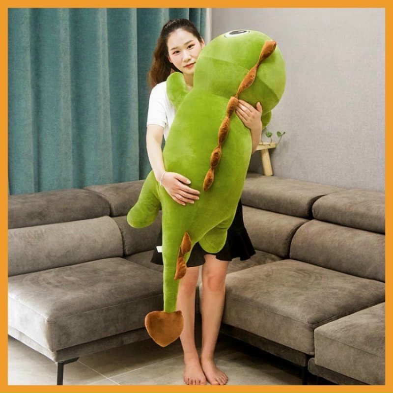 Gấu bông to khổng lồ khủng long đuôi tim TINA, gối ôm hình thú siêu êm giá rẻ kích thước 55cm - 1m7