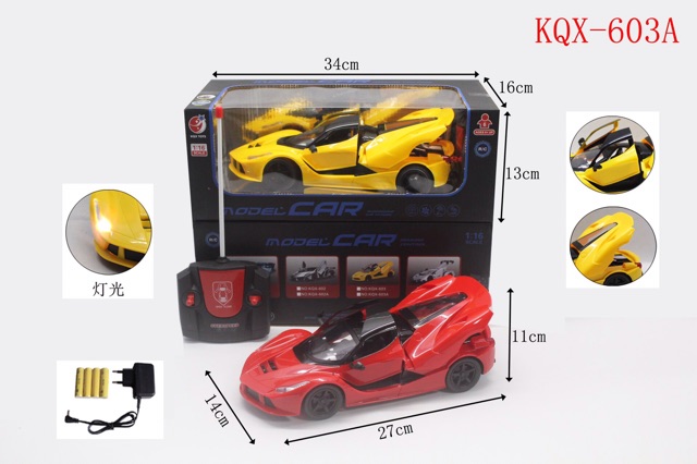 [Nhiều mẫu] Xe điều khiển từ xa lamboghini-Ferrari đóng mở cửa, đèn pha siêu bền