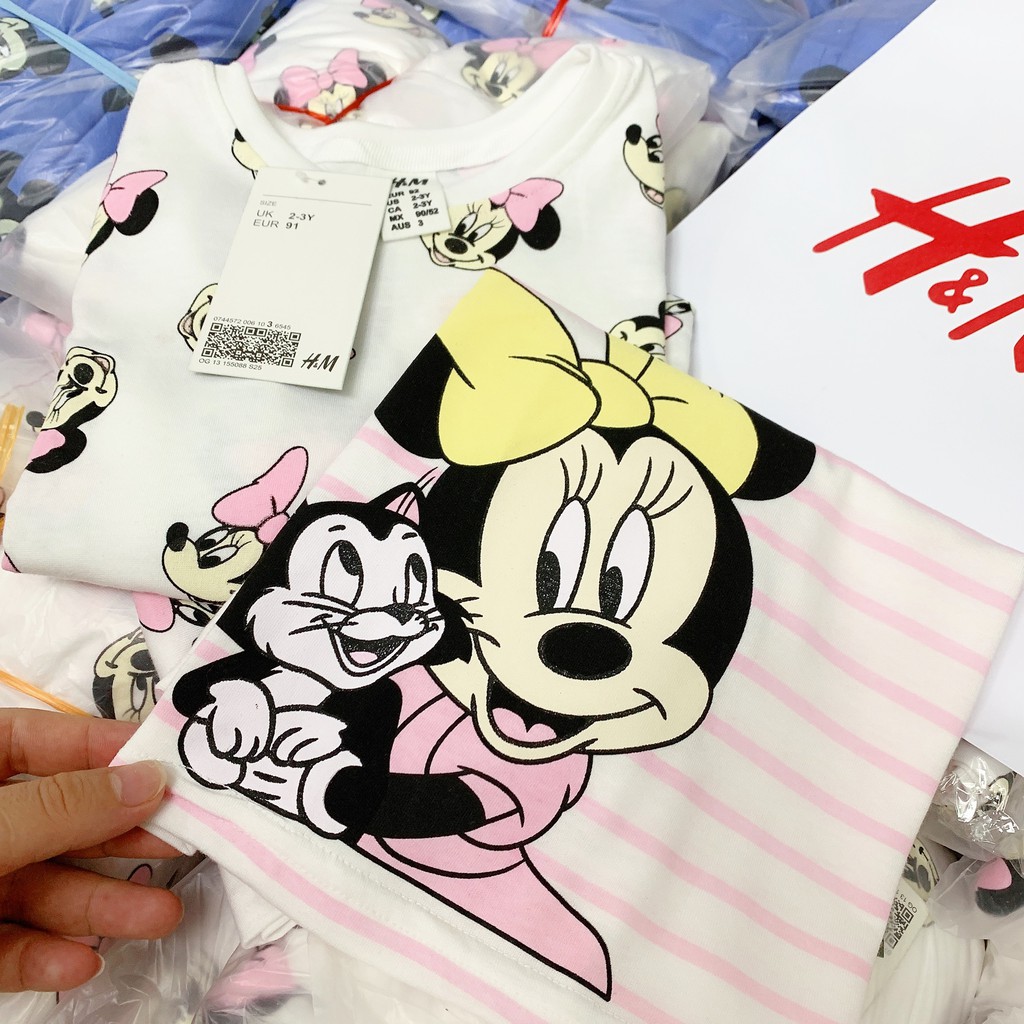 SET 2 BỘ THUN MINNIE BÉ GÁI HM