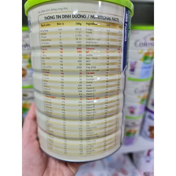 Sữa blackking colostrum 24h pedia lon 900G date mới