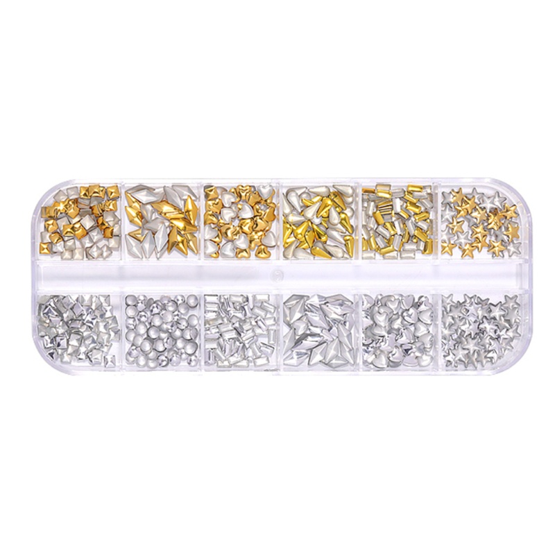 Phụ Kiện Hạt 3D Hình Vỏ Sò / Trái Tim Dùng Trang Trí Móng Nghệ Thuật