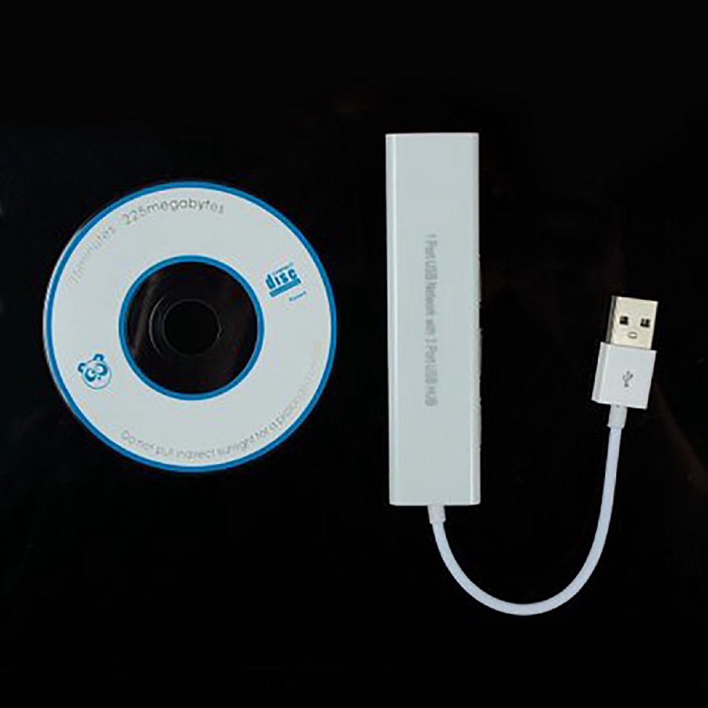 E High Speed USB 2.0 to Network LAN Ethernet RJ45 Adapter with 3 Port USB HUB