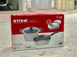 [Lock & Lock] Bộ nồi chảo Stone Cao Cấp