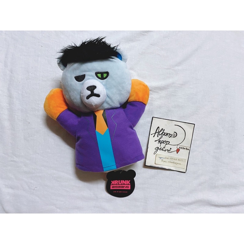BigBang offical goods bao tay giữ ấm Krunk Doll như hình size 20cm .