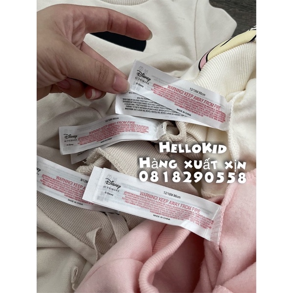 B369 - Bộ nỉ MK size nhí PRIMA cho bé