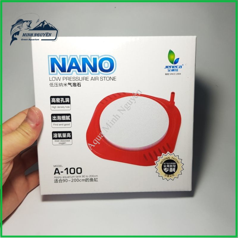 Đĩa sủi oxi siêu mịn nano Jeneca A50- A100 Sủi oxy siêu mịn cho bể cá cảnh hồ cá cảnh