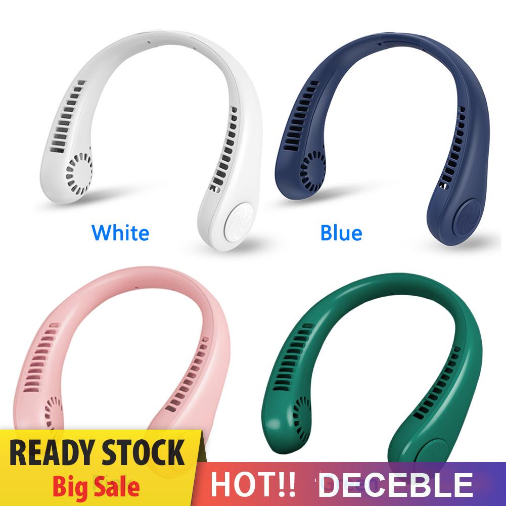 Quạt Đeo Cổ Mini Không Cánh Sạc USB Tiện Dụng