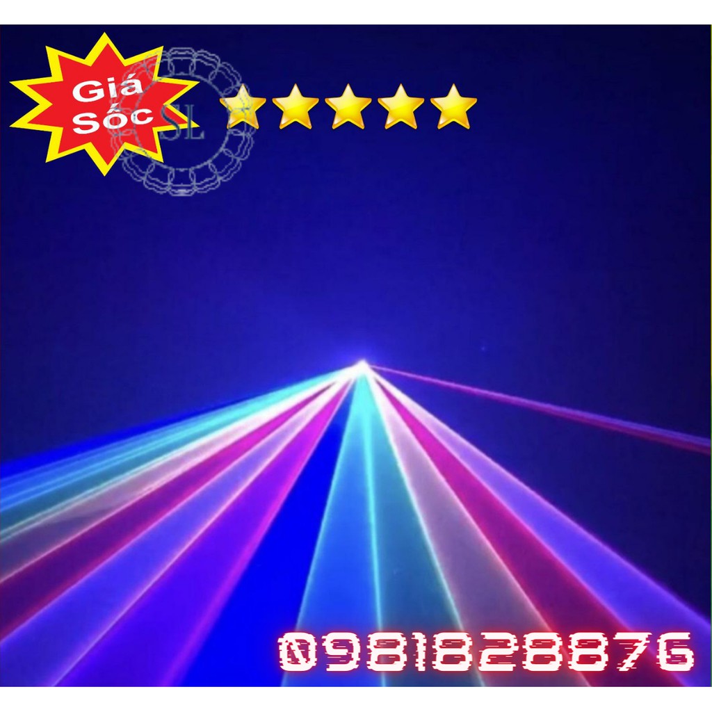 Đèn Laser RGB 500 Quét Tia Cho Phòng Bay Phòng Karaoke Đèn Sân Khấu