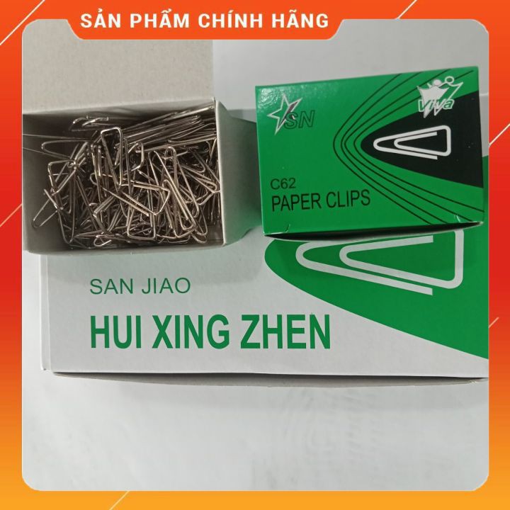 Ghim Tài Liệu C62 Loại 1 Kẹp Tối Đa Khoảng 35 Tờ Giấy, Giữ Chặt, Không Biến Dạng