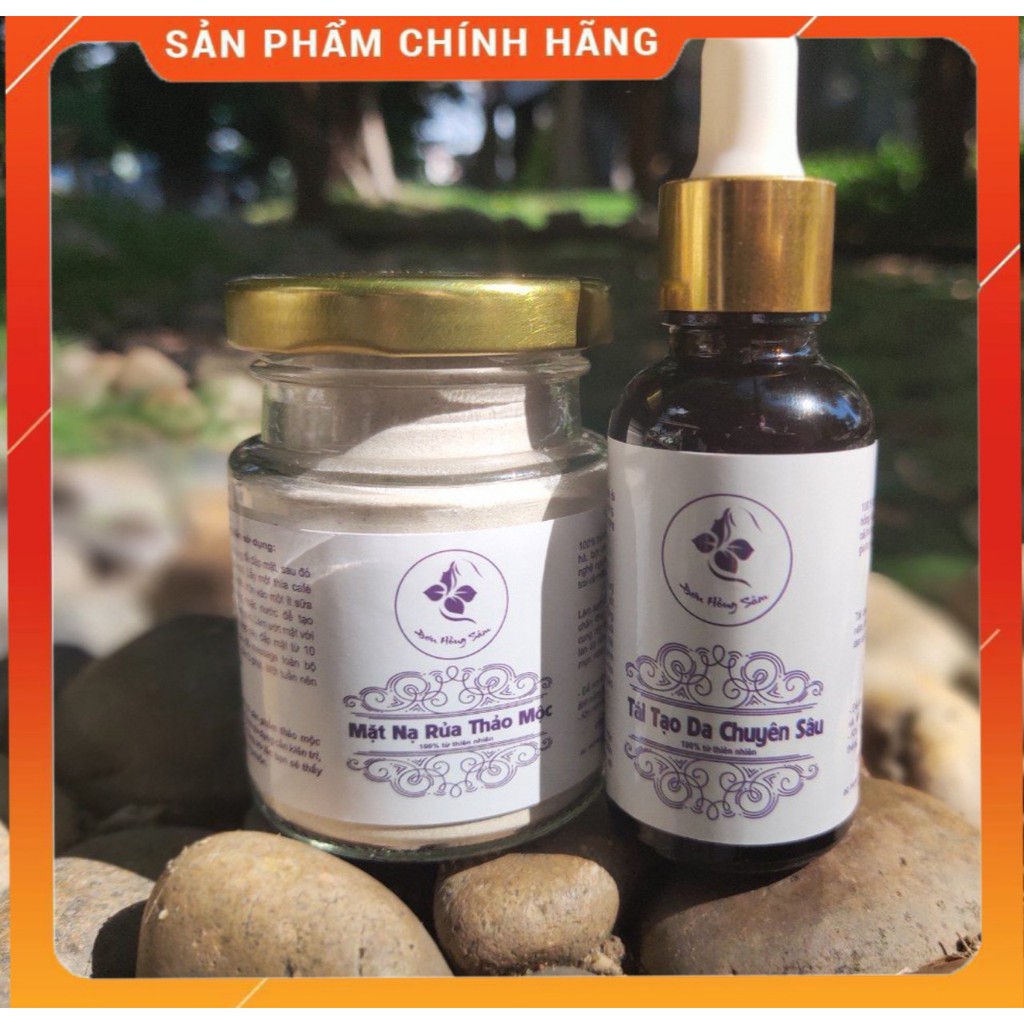 TÁI TẠO DA COMBO (nhỏ ) SERUM VÀ BỘT RỬA MẶT ĐƠN HỒNG SÂM