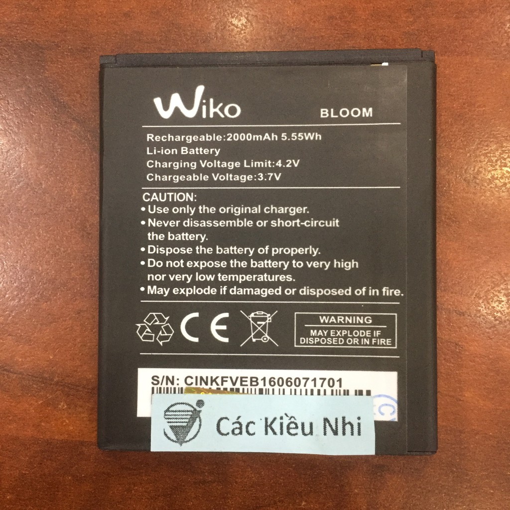 Pin Wiko Bloom | Bloom 1 | Bloom 2 2000mAh