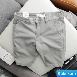Quần short nam, quần đùi nam chất liệu kaki decoco02