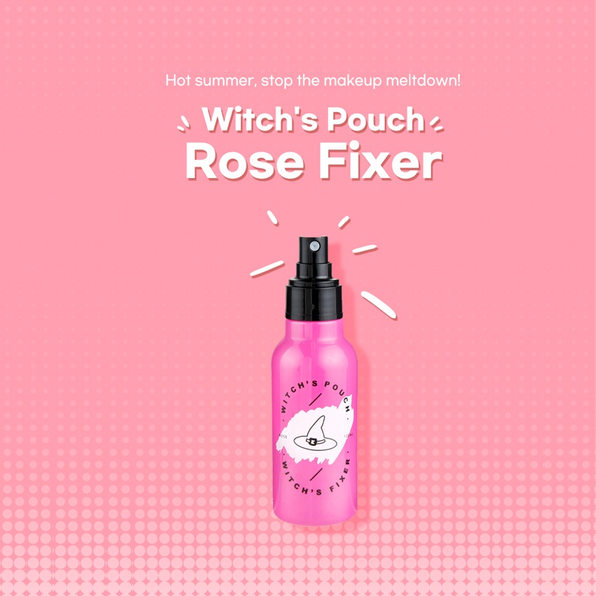 [Witch's Pouch] xịt sửa trang điểm Rose Makeup Fixer tạo hiệu ứng bóng lâu trôi Finishing Spray 120ml | BigBuy360 - bigbuy360.vn