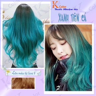 Thuốc nhuộm tóc màu Xanh Tiên Cá sử dụng tại nhà nhiều thảo dược giá rẻ kcolor