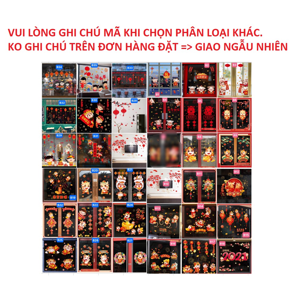 Decal Trang Trí Tết mẫu 2021 - happy new year BV190 | BigBuy360 - bigbuy360.vn