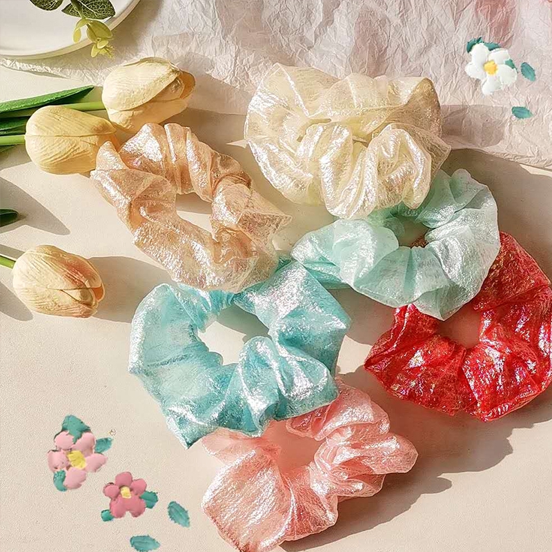 Dây buộc tóc MANYUE co dãn đơn giản thời trang cho nữ