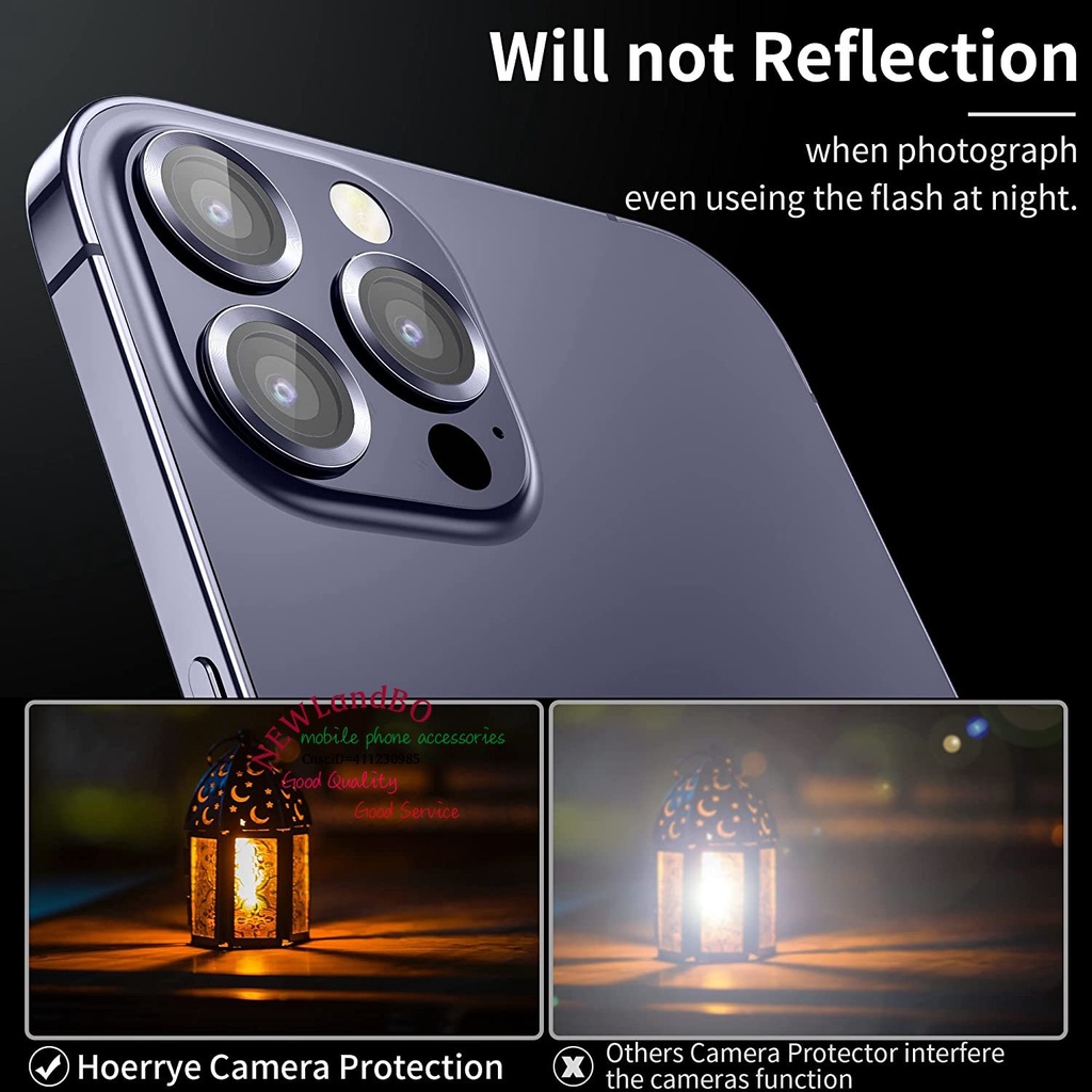 Ốp Điện Thoại Kính Cường Lực Hợp Kim Nhôm Cho iPhone 14 13 14Pro 14Plus 13Promax 12 13 mini
