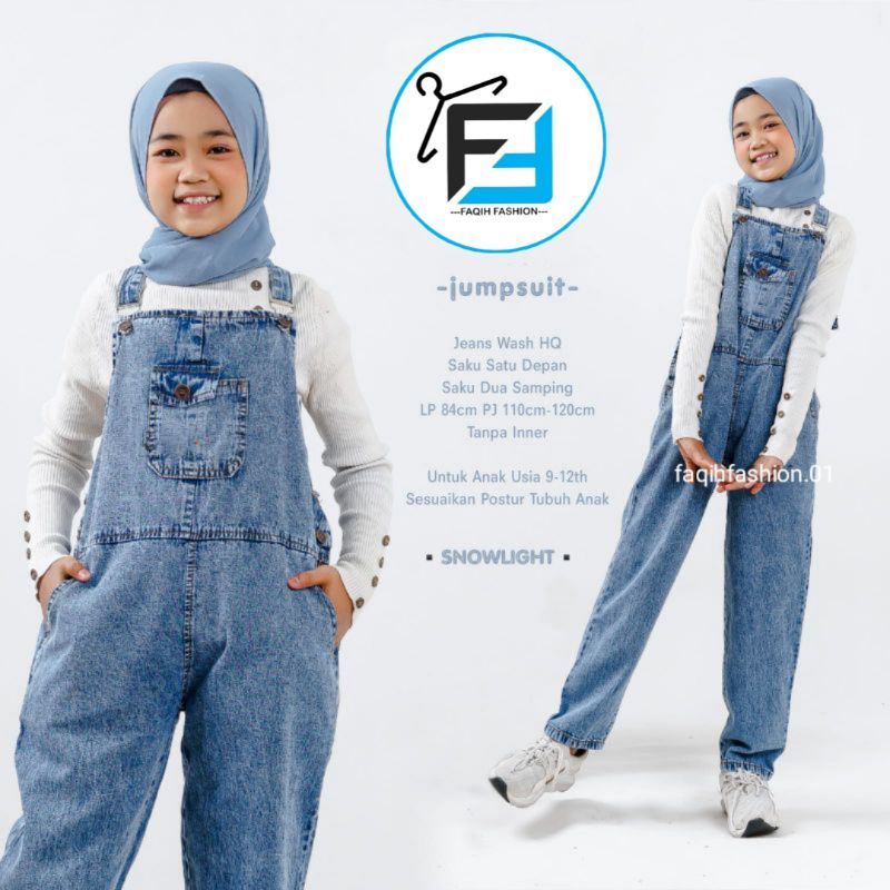 Quần Yếm Jean Thiết Kế Dễ Thương Cho Bé Gái Từ 8-13 Tuổi