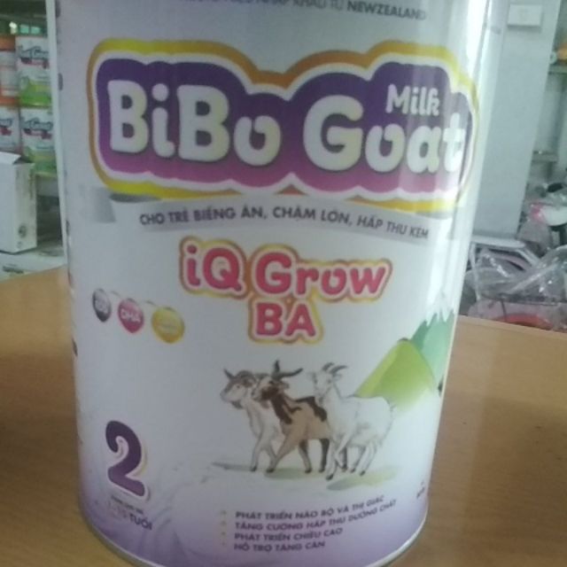 Sữa Bibo goat milk IQGrow Ba lon 900gr