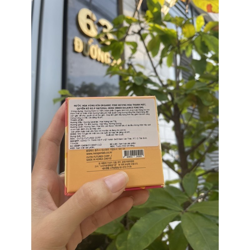 Nước hoa vùng kín rep Organic 5ml