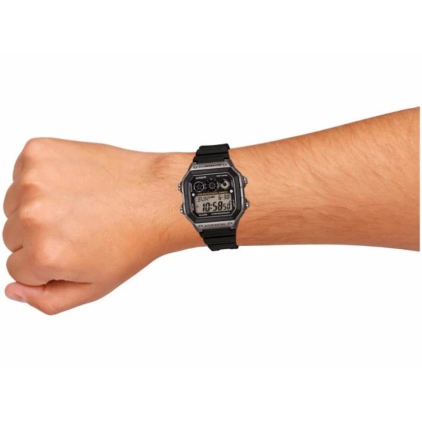 Đồng hồ nam dây nhựa Casio chính hãng Anh Khuê AE-1300WH-8AVDF