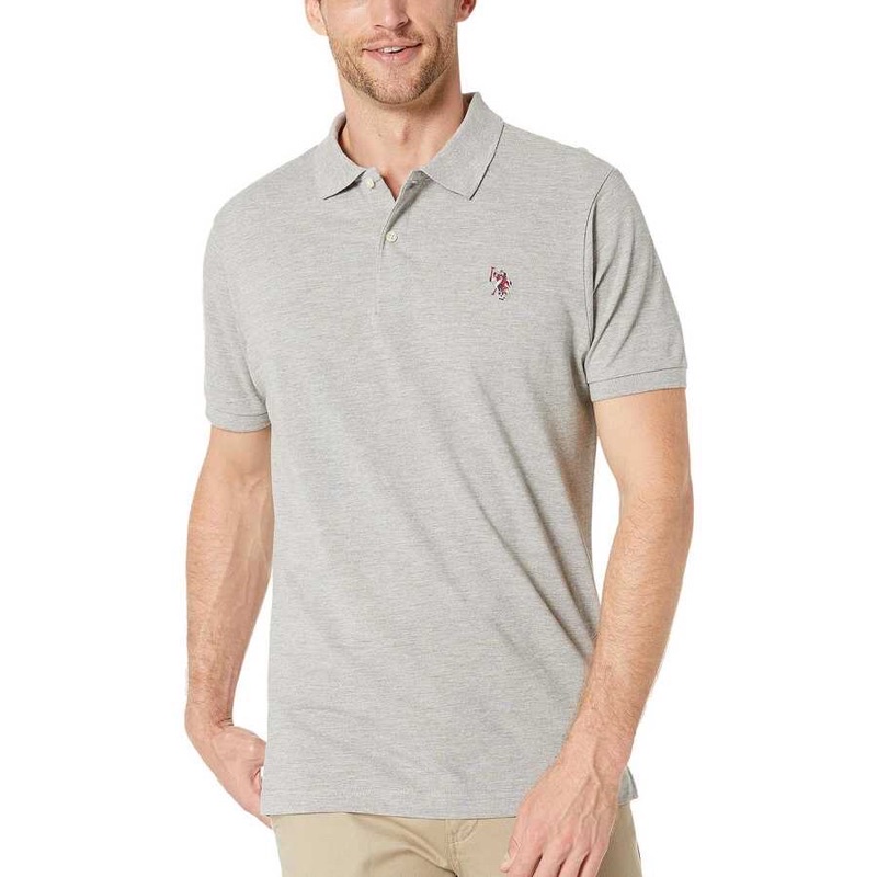 Áo polo trắng nam size L Us polo assn