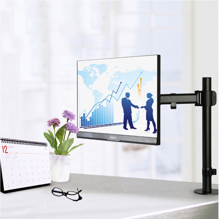 Arm Màn Hình, Giá Treo Màn Hình Máy Tính 27inch Thân Trụ Chắc Chắn, Màn Xoay 360 Độ Lumi Legend LDT07-C012 BẢO HÀNH 1 NĂ