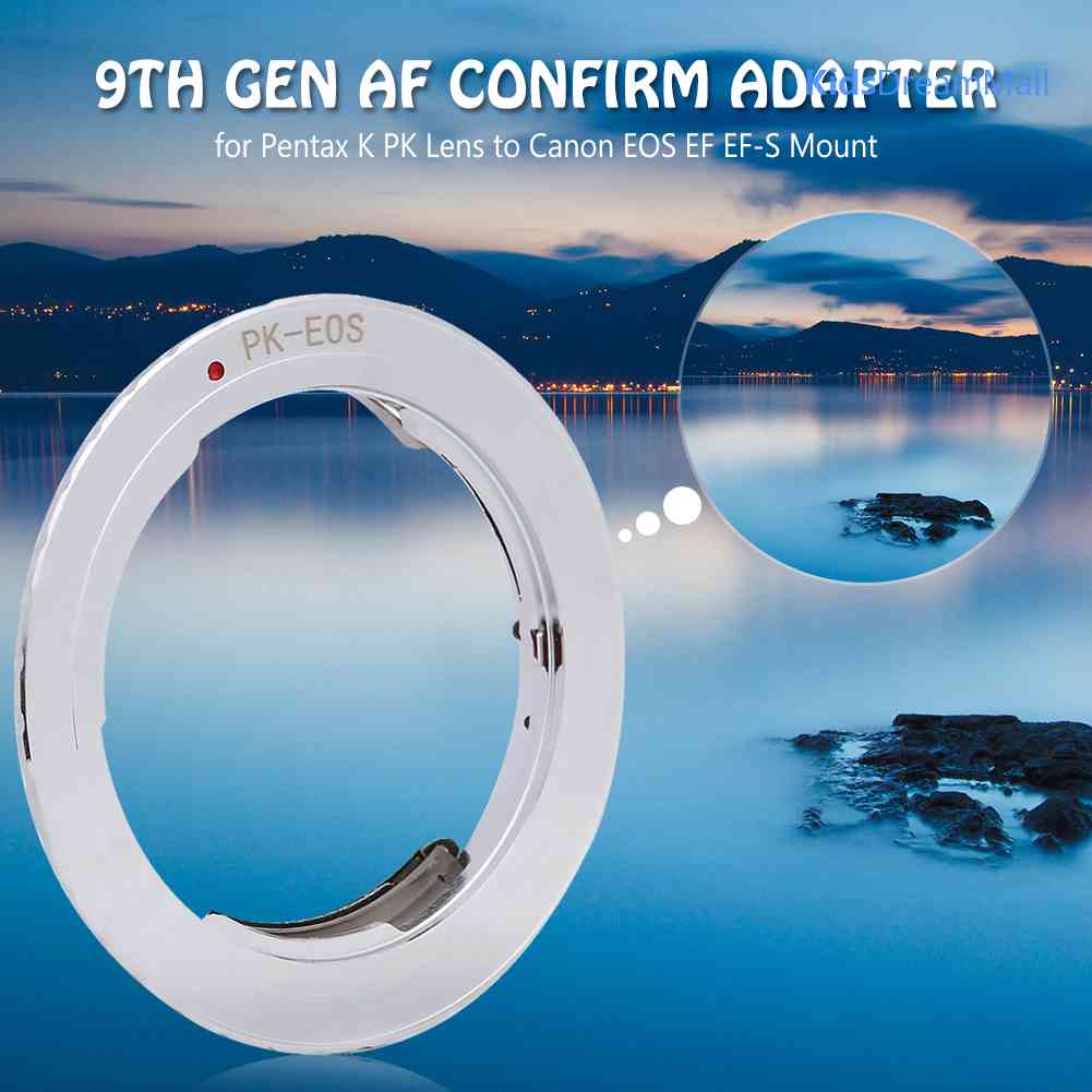 Ngàm Chuyển Đổi Pentax K PK Sang EOS EF-S Thế Hệ 9 Cao Cấp Cho Máy Ảnh