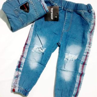 Quần Jean baggy rách gối
