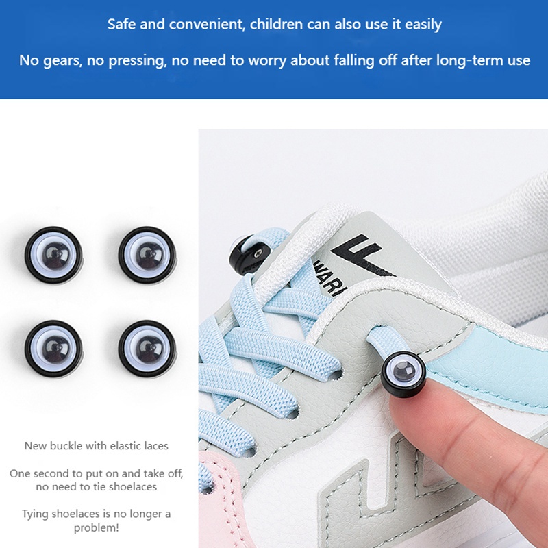 Dây Cao Su Co Giãn Buộc Giày Sneaker Không Cần Buộc Tiện Dụng