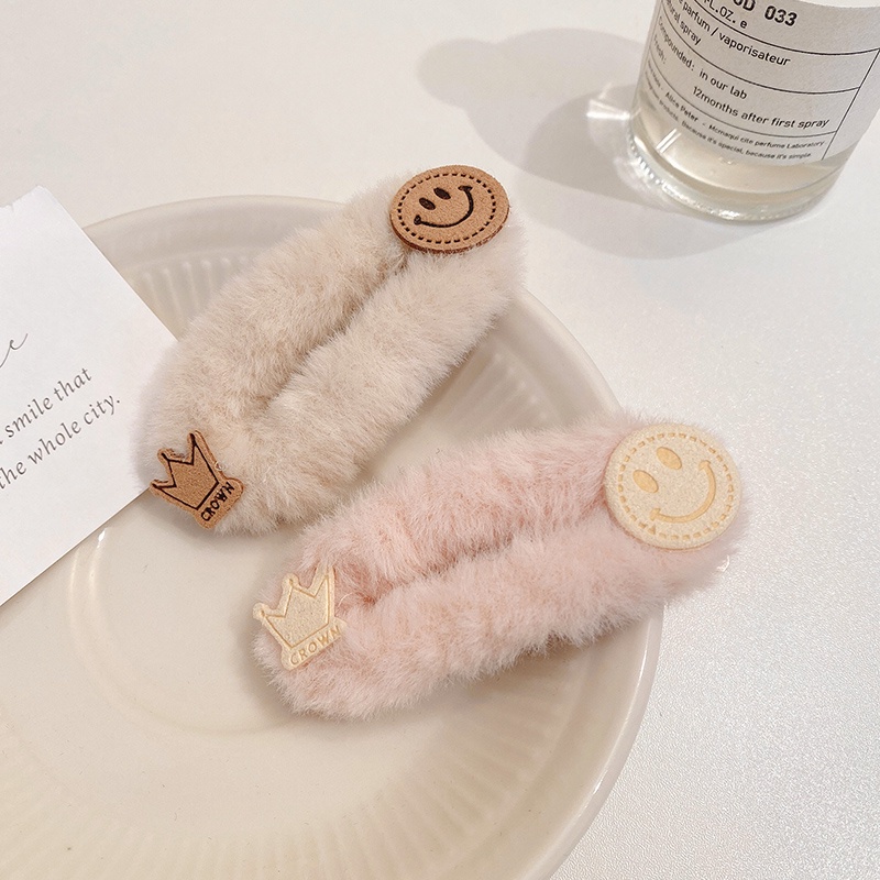 Kẹp tóc đính nơ vải nhung màu sắc cà phê xinh xắn dễ thương cho nữ