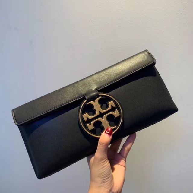 🆘RẺ NHẤT SHOPEE🆘 VÍ CLUTCH TORY BURCH KHOÁ KIM LOẠI