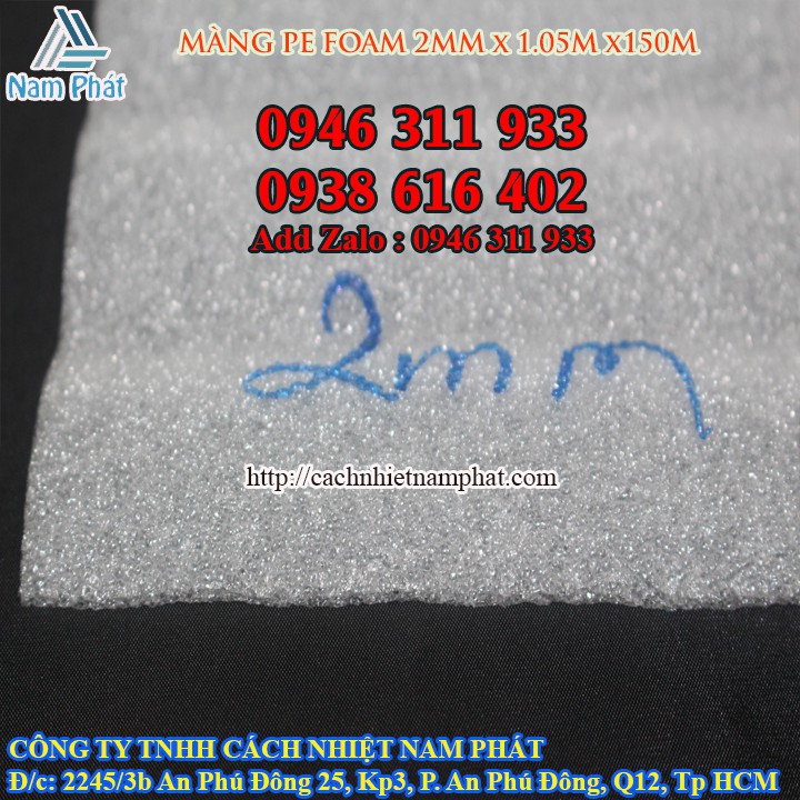MÀNG PE FOAM 2MM LÓT SÀN GỖ