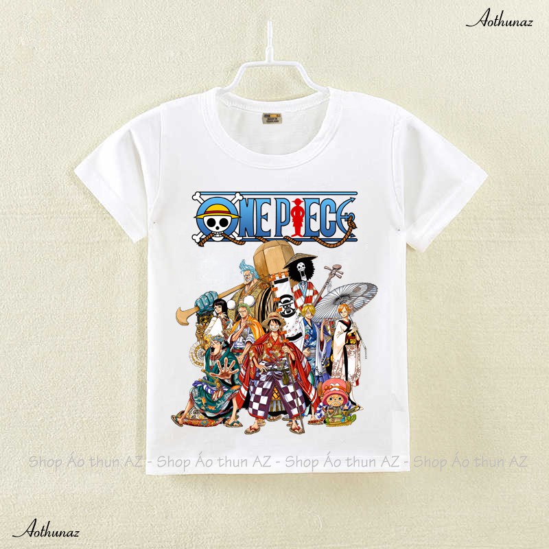 Áo thun Team Luffy One Piece trẻ em - Cotton Thái Mềm mịn F2246