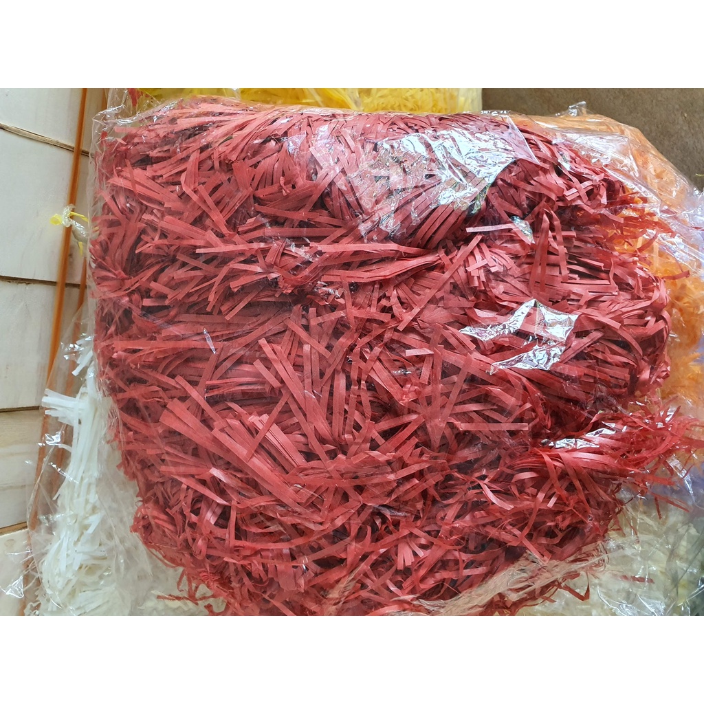 1Kg GIẤY RƠM, GIẤY RỐI TRANG TRÍ GIỎ QUÀ, HỘP QUÀ