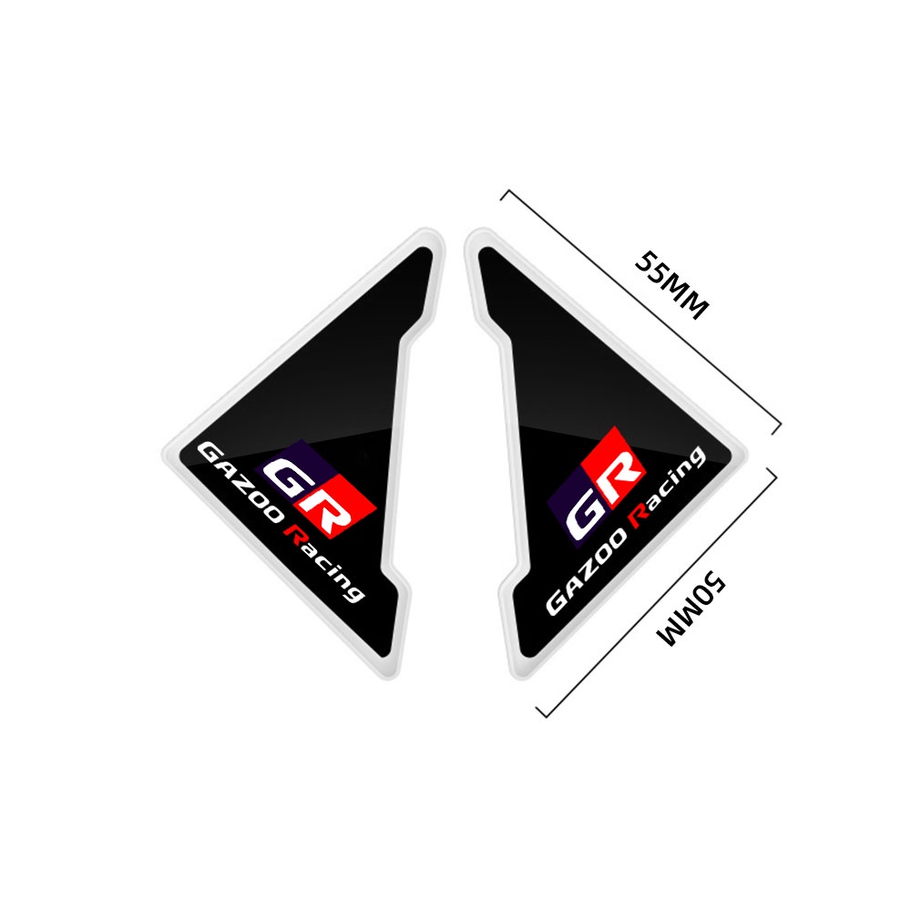 Bộ 2 / 4 Miếng Dán Silicon Bảo Vệ Góc Cửa Xe Hơi Toyota GR Gazoo Racing GR Sport VIos Yaris Corolla Cross Wish Revo CHR Avanza Fortuner Rush Wigo Innova