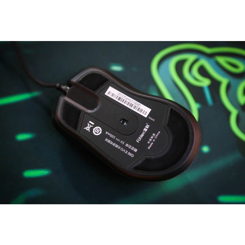 Chuột game Fuhlen G90 EVO (USB/Led/đen) Tuổi thọ nút bấm lên tới hơn 100 triệu lượt nhấn