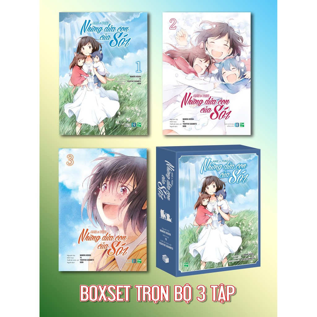 Truyện tranh- Những đứa con của sói (box set trọn bộ 3 tập)- NXB IPM