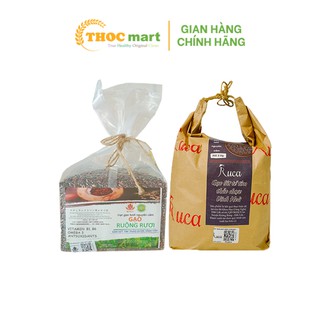 [ THOCmart.vn ] Gạo lứt tẻ tím thảo dược Vĩnh Hoà nguyên cám túi 2kg