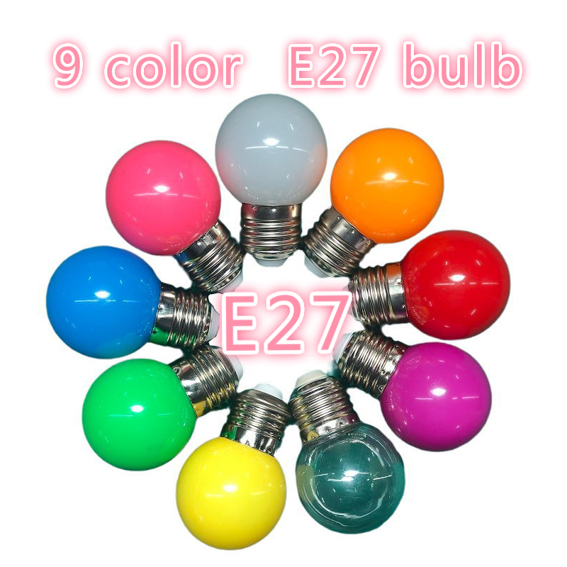 Bóng đèn LED E27 nhiều màu trang trí lễ hội