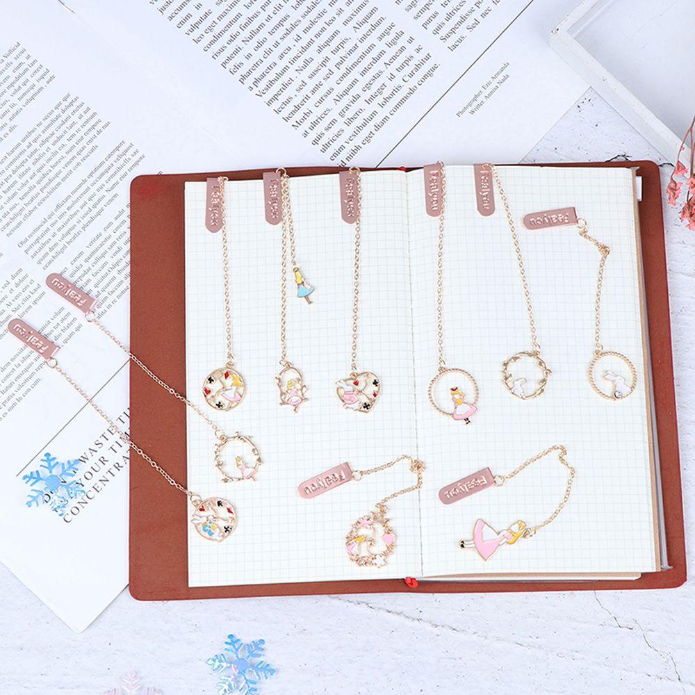 Thẻ Đánh Dấu Trang Sách Bằng Hợp Kim Dây Xích Malcom Đánh Dấu Trang Sách Trường Học Quà Tặng Cho Học Sinh