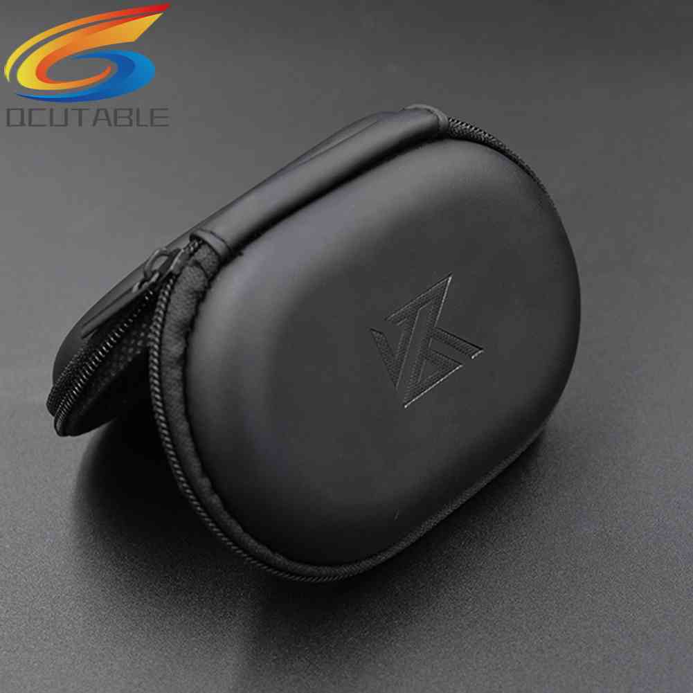 Hộp Đựng Tai Nghe Có Dây Hình Vuông Chất Liệu Da PU KZ Ốp