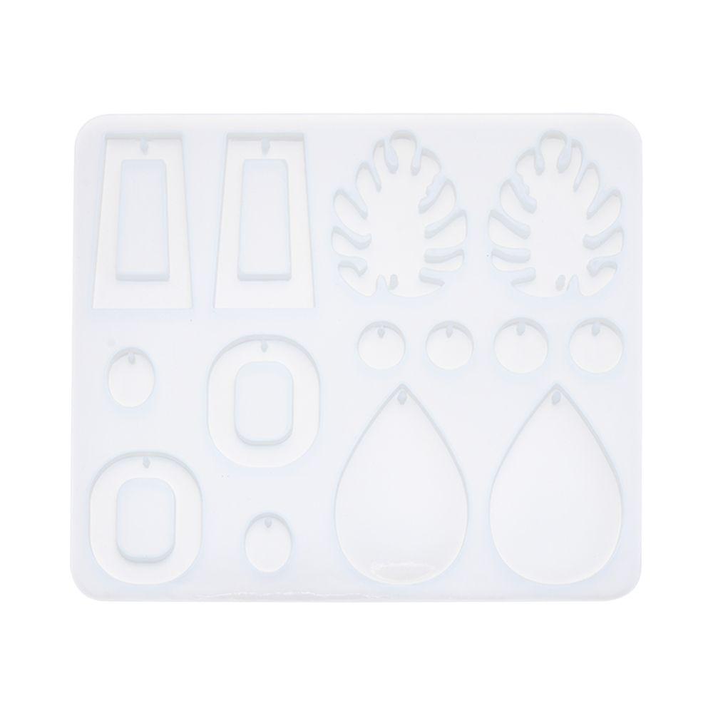 Khuôn Silicone Làm Bông Tai Epoxy Resin UV Thủ Công