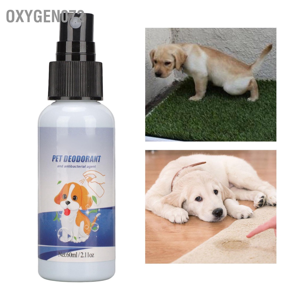 Oxygen072 Xịt khử mùi cho thú cưng Loại bỏ hiệu quả Nước tiểu chó mèo 60ml