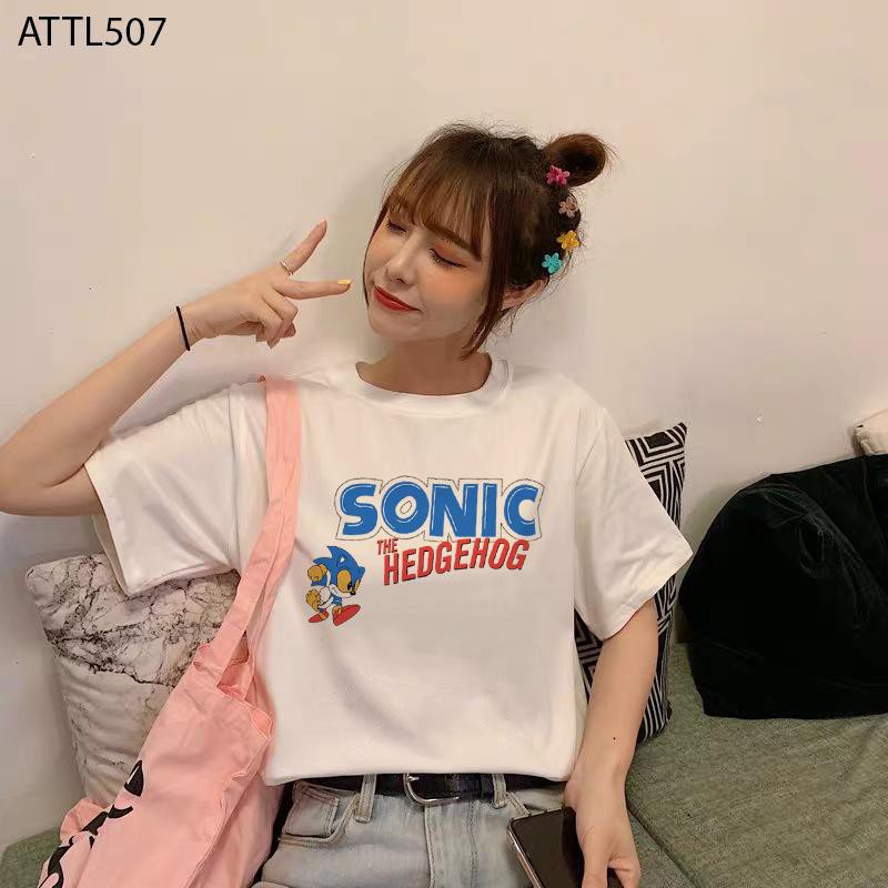 ÁO THUN NỮ P07 ' SONIC ' FORM RỘNG FREE SIZE