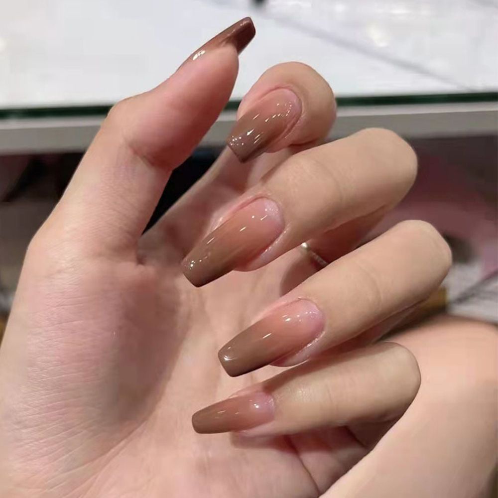 [Hàng mới về] Hộp 24 móng tay giả có thể tháo rời phong cách pháp kèm keo dán