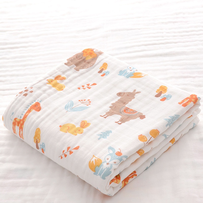 Chăn Quấn Em Bé 6 Lớp Chất Liệu Cotton Nguyên Chất