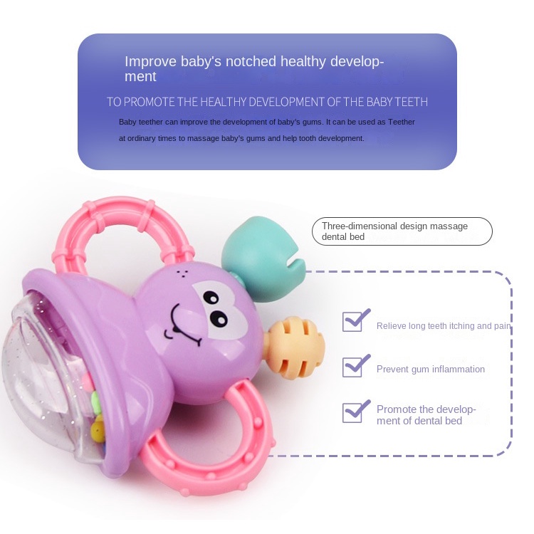 Set 7 Món Đồ Chơi Lục Lạc Cho Bé Đang Mọc Răng