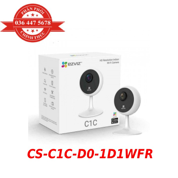 Camera IP hồng ngoại không dây 1.0 Megapixel EZVIZ CS-C1C-D0-1D1WFR - HÀNG CHÍNH HÃNG